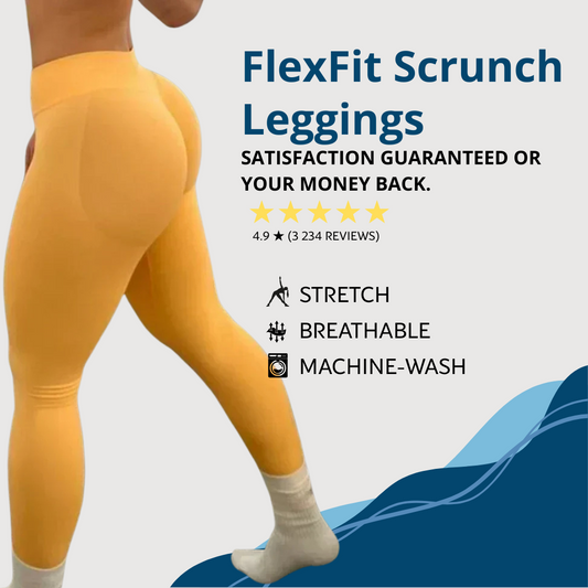 All-Day Comfort - FlexFit Scrunch Leggings | FitFrome Mart™